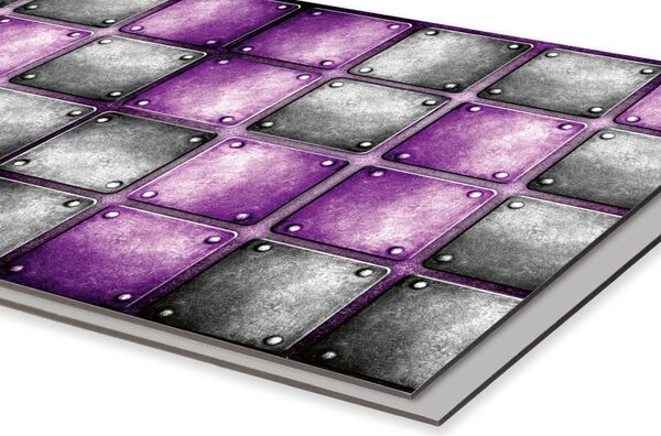 DIMEX | Dibond doska za kuchynskú linku | DBW-08040-078 Kovové kachličky| 80 x 40 cm