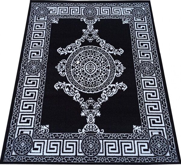 Kusový koberec HASTE Meandr - černý
