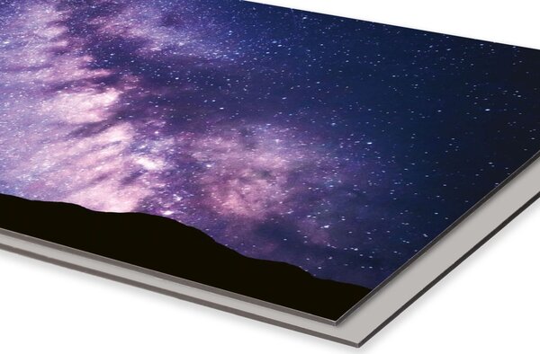 DIMEX | Dibond doska za kuchynskú linku | DBW-08040-235 Fialová mliečna dráha| 80 x 40 cm