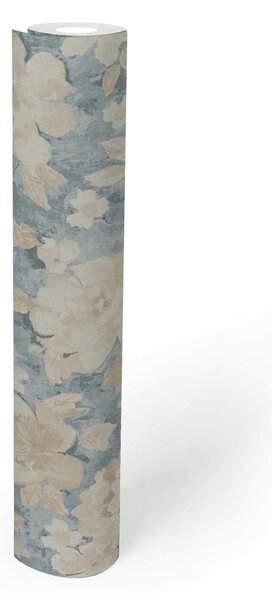 A.S. Création | Vliesová tapeta na stenu Aquarell Dreams 39607-1 | 0,53 x 10,05 m | krémová, béžová, šedá, modrá, hnedá