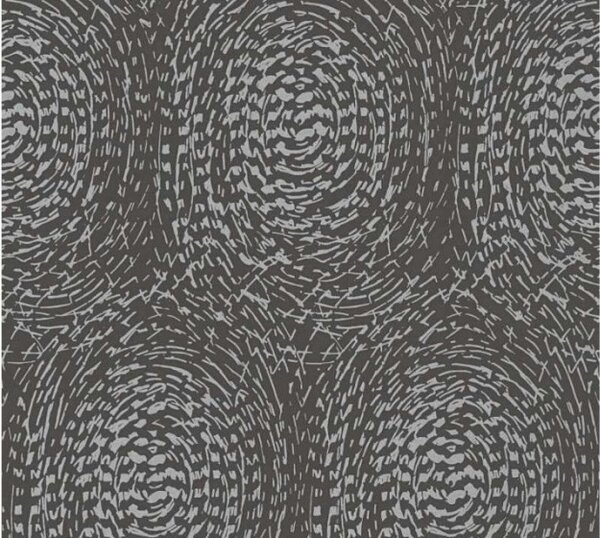 A.S. Création | Vliesová tapeta na stenu Alpha 33373-4 | 0,53 x 10,05 m | metalická, čierna