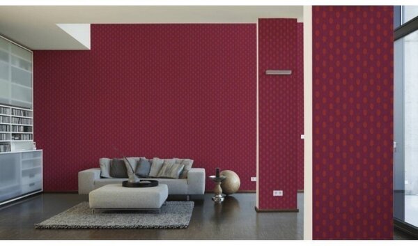 A.S. Création | Vliesová tapeta na stenu Absolutly Chic 36973-1 | 0,53 x 10,05 m | oranžová, červená