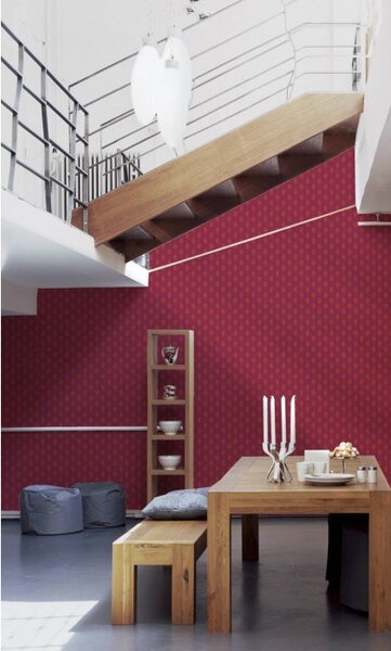 A.S. Création | Vliesová tapeta na stenu Absolutly Chic 36973-1 | 0,53 x 10,05 m | oranžová, červená