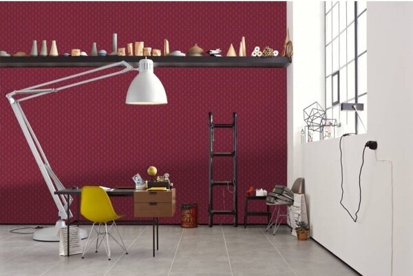 A.S. Création | Vliesová tapeta na stenu Absolutly Chic 36973-1 | 0,53 x 10,05 m | oranžová, červená