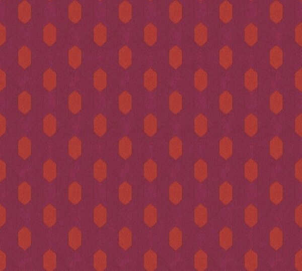 A.S. Création | Vliesová tapeta na stenu Absolutly Chic 36973-1 | 0,53 x 10,05 m | oranžová, červená