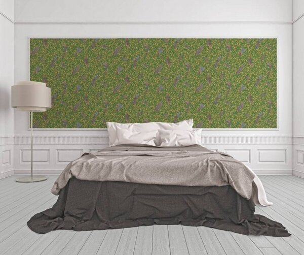 A.S. Création | Vliesová tapeta na stenu Versace 37053-3 | 0,70 x 10,05 m | zelená, žltá, hnedá