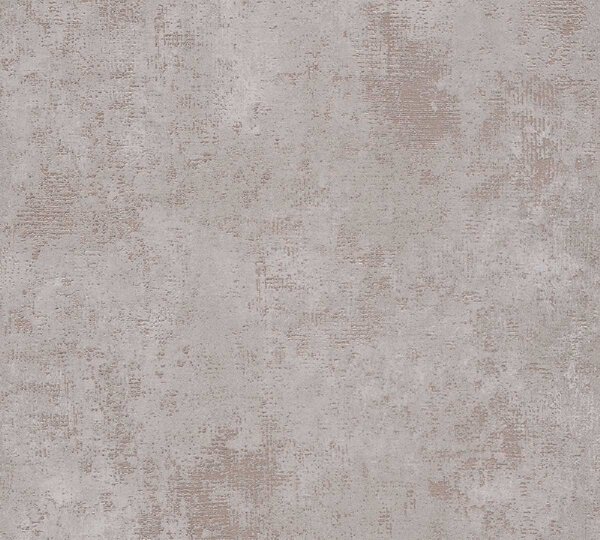 A.S. Création | Vliesová tapeta na stenu THE BOS 38832-8 | 0,53 x 10,05 m | medená, metalická, šedá