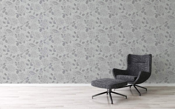 A.S. Création | Vliesová tapeta na stenu Attractive 2 39025-1 | 0,53 x 10,05 m | krémová, metalická, šedá
