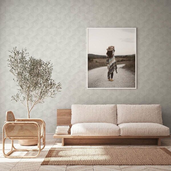 A.S. Création | Vliesová tapeta na stenu Natural Living 38506-2 | 0,53 x 10,05 m | krémová, šedá