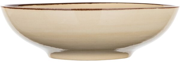 Súprava 6 hlbokých tanierov Palas 18 cm, krémová