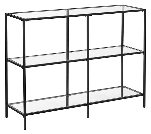 VASAGLE Konzolový stolík - čierna - 100x30x73 cm