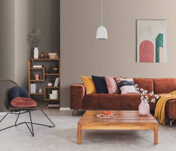 DIMEX | Vliesová tapeta na stenu WPE-901131 | 0,53 x 10,05 m | béžová