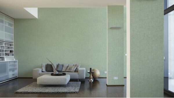 A.S. Création | Vliesová tapeta na stenu Borneo 32261-9 | 0,53 x 10,05 m | strieborná, zelená