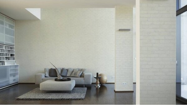 A.S. Création | Vliesová tapeta na stenu Elements 9078-51 | 0,53 x 10,05 m | biela, metalická