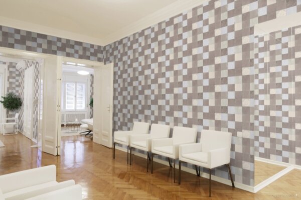 A.S. Création | Vliesová tapeta na stenu New Walls 37406-3 | 0,53 x 10,05 m | krémová, šedá