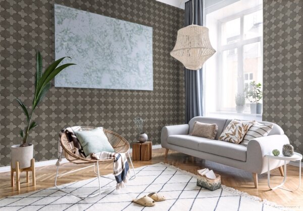 A.S. Création | Vliesová tapeta na stenu New Walls 37421-3 | 0,53 x 10,05 m | čierna, šedá