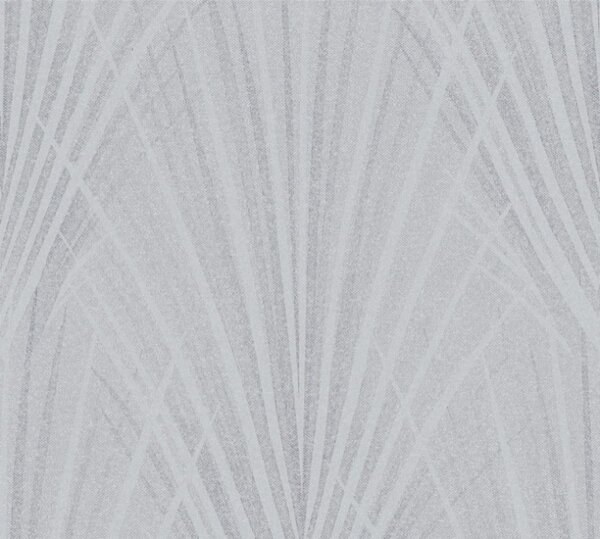 A.S. Création | Vliesová tapeta na stenu New Elegance 37553-4 | 0,53 x 10,05 m | biela, šedá