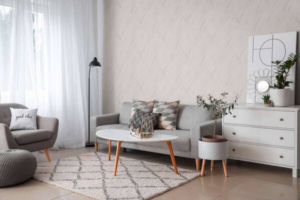 A.S. Création | Vliesová tapeta na stenu Casual Living 39336-1V | 0,53 x 10,05 m | šedá, metalická
