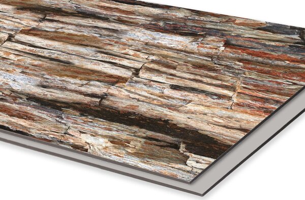 DIMEX | Dibond doska za kuchynskú linku | DBW-10060-253 Kamenná stena | 100 x 60 cm