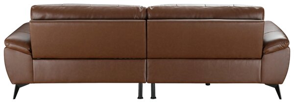 ROHOVÁ SEDAČKA, textil, koža, hnedá MID.YOU - Sedačky, Online Only