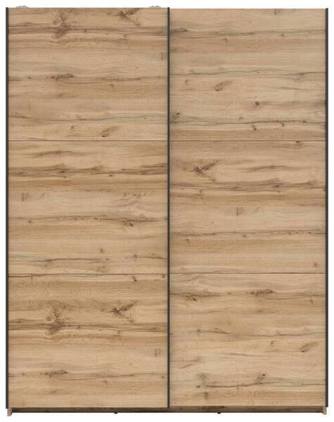 ŠAT. SKRIŇA S POSUV. DVERAMI, dub wotan, 153,5/195,5/60 cm MID.YOU - Skrine, Online Only