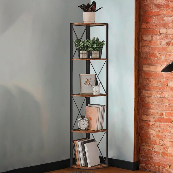 ROHOVÝ REGÁL, hnedá, čierna, železo, 30/160/30 cm Boxxx - Online Only drobný nábytok, Online Only