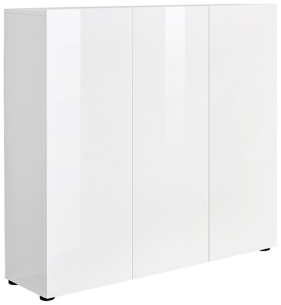 SKRINKA NA TOPÁNKY, biela, 120/115/34 cm Xora - Skrine, regály & police na topánky