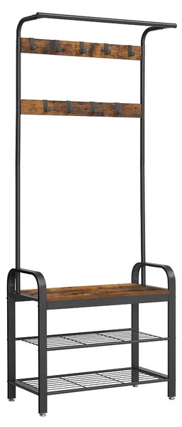PREDSIEŇOVÝ NÁBYTOK, hnedá, čierna, 72/183/33,7 cm Boxxx - Online Only drobný nábytok, Online Only