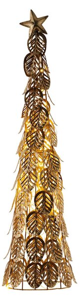 Dekoračný LED strom Kirstine, zlatý, výška 63,5 cm
