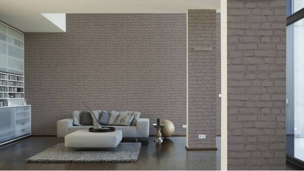 A.S. Création | Vliesová tapeta na stenu New Studio 37414-3 | 0,53 x 10,05 m | červená, čierna, šedá
