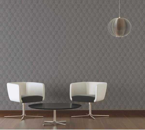 A.S. Création | Vliesová tapeta na stenu Pop Style 37478-5 | 0,53 x 10,05 m | čierna, metalická, hnedá, šedá