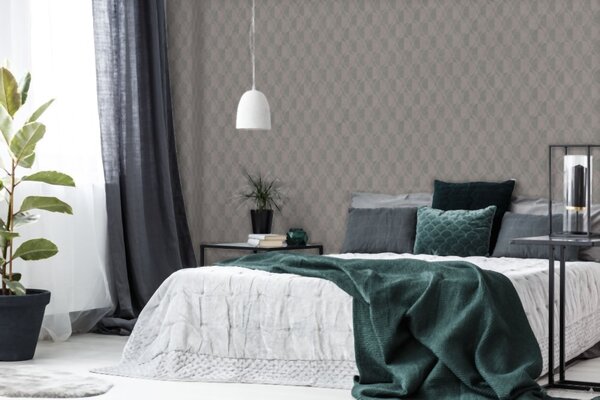 A.S. Création | Vliesová tapeta na stenu Pop Style 37478-5 | 0,53 x 10,05 m | čierna, metalická, hnedá, šedá