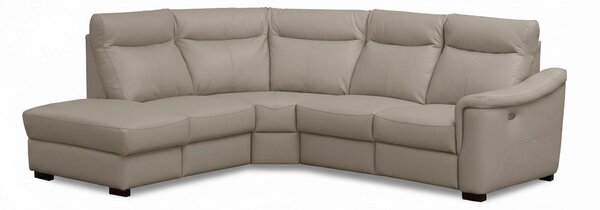 ROHOVÁ SEDAČKA, textil, koža, bahenná hnedá Livetastic - Sedačky, Online Only