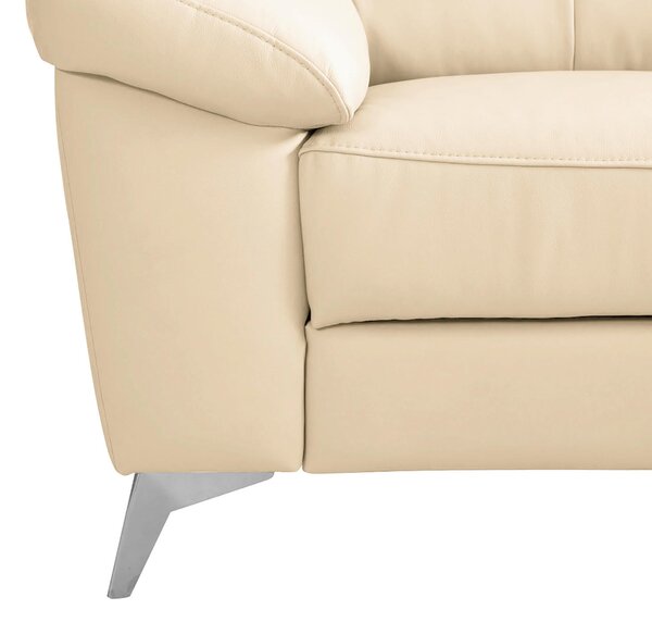 ROHOVÁ SEDAČKA, textil, koža, béžová Livetastic - Sedačky, Online Only