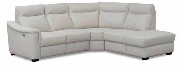 ROHOVÁ SEDAČKA, textil, koža, platinová Livetastic - Sedačky, Online Only