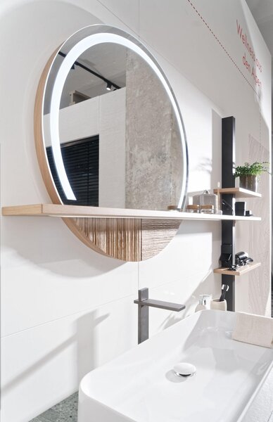 KÚPEĽŇOVÉ ZRKADLO, 80 cm Voglauer - Kúpeľňové skrinky