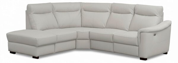 ROHOVÁ SEDAČKA, textil, koža, platinová Livetastic - Sedačky, Online Only