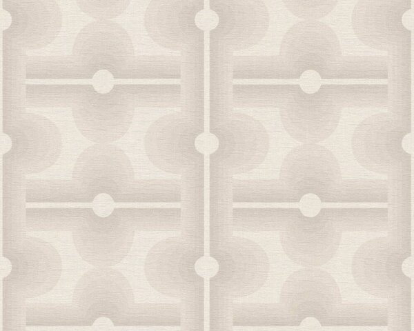 A.S. Création | Vliesová tapeta na stenu Retro Chic 39533-5 | 0,53 x 8,5 m | krémová, béžová