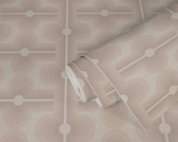A.S. Création | Vliesová tapeta na stenu Retro Chic 39533-5 | 0,53 x 8,5 m | krémová, béžová