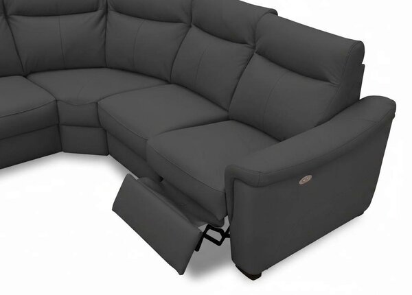 ROHOVÁ SEDAČKA, textil, koža, antracitová Livetastic - Sedačky, Online Only