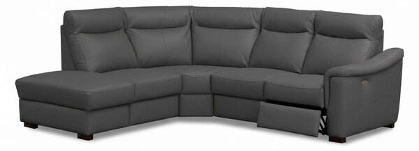 ROHOVÁ SEDAČKA, textil, koža, antracitová Livetastic - Sedačky, Online Only
