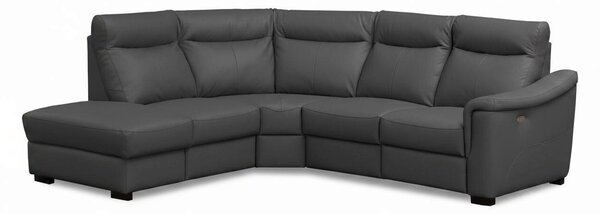 ROHOVÁ SEDAČKA, textil, koža, antracitová Livetastic - Sedačky, Online Only