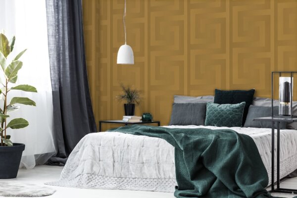 A.S. Création | Vliesová tapeta na stenu Versace 93523-2 | 0,70 x 10,05 m | zlatá