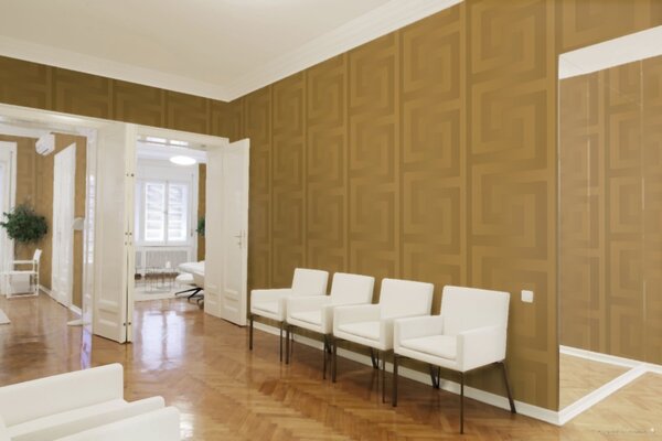 A.S. Création | Vliesová tapeta na stenu Versace 93523-2 | 0,70 x 10,05 m | zlatá