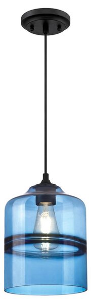 Westinghouse Soren závesná lampa, valec, zafír