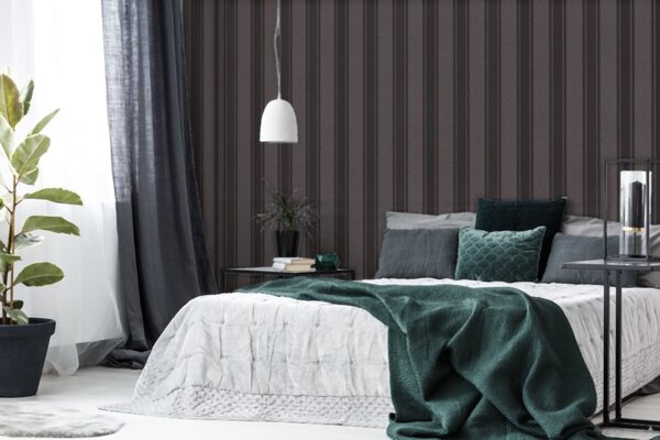 A.S. Création | Vliesová tapeta na stenu Versace 96237-3 | 0,70 x 10,05 m | šedá, čierna
