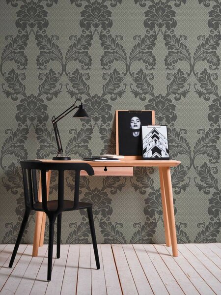 A.S. Création | Vliesová tapeta na stenu Luxury Wallpaper 30544-4 | 0,52 x 10 05 m | béžová, šedá, metalická