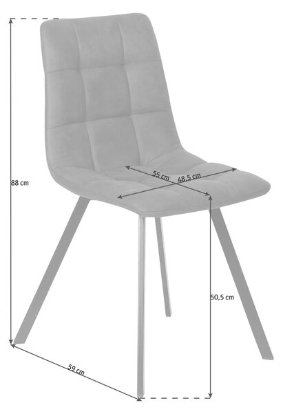 STOLIČKA, 46/88/54 cm Carryhome - Stoličky