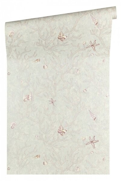 A.S. Création | Vliesová tapeta na stenu Versace 34496-4 | 0,70 x 10,05 m | fialová, metalická, šedá