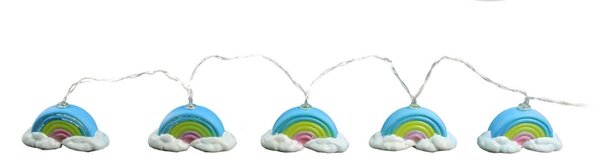 LED svetelná reťaz RAINBOW 165cm, 10 žiaroviek
